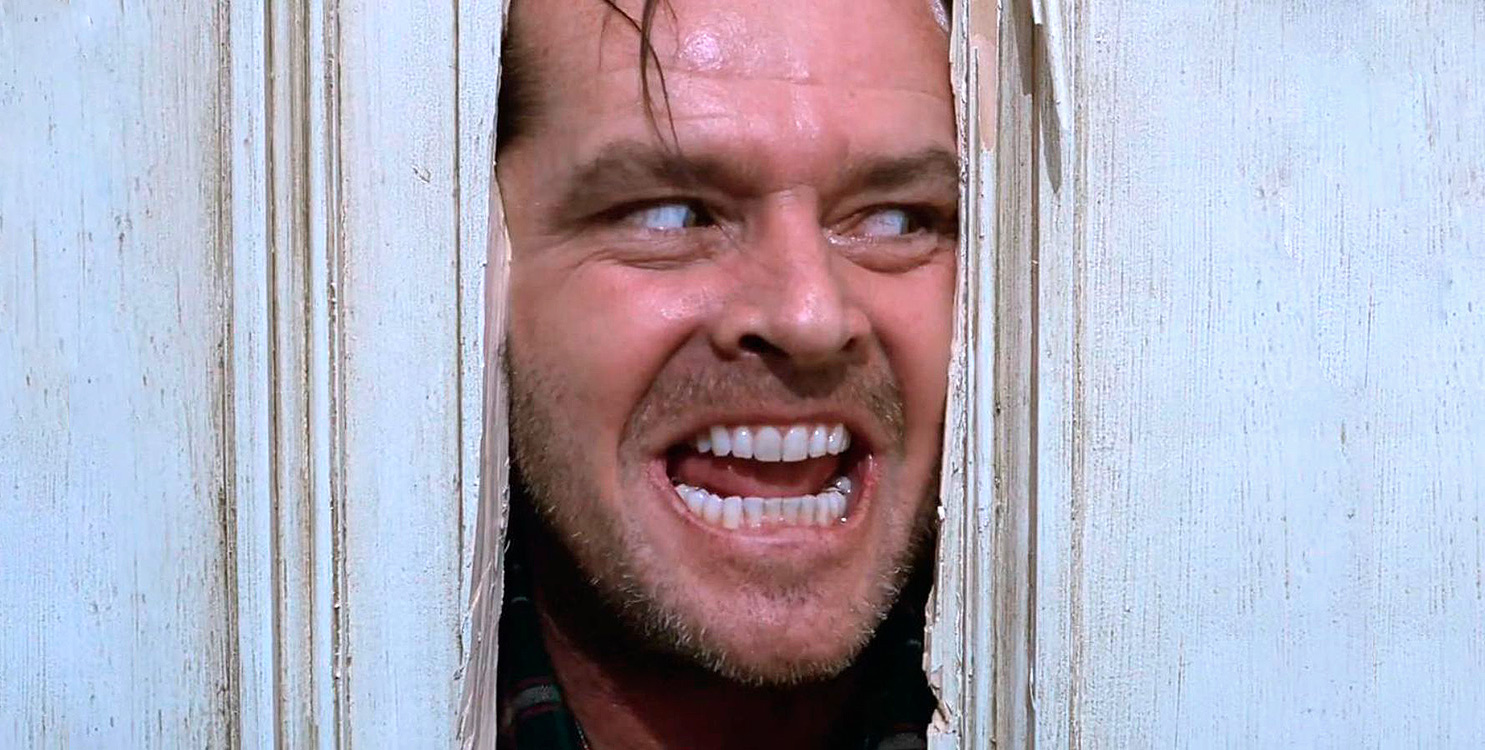 Jack Nicholson en la mítica escena de "El Resplandor".
