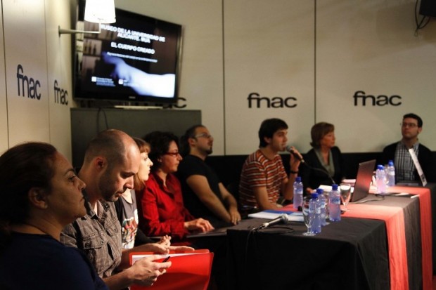 Un momento de la presentaci�n del libro en la Fnac