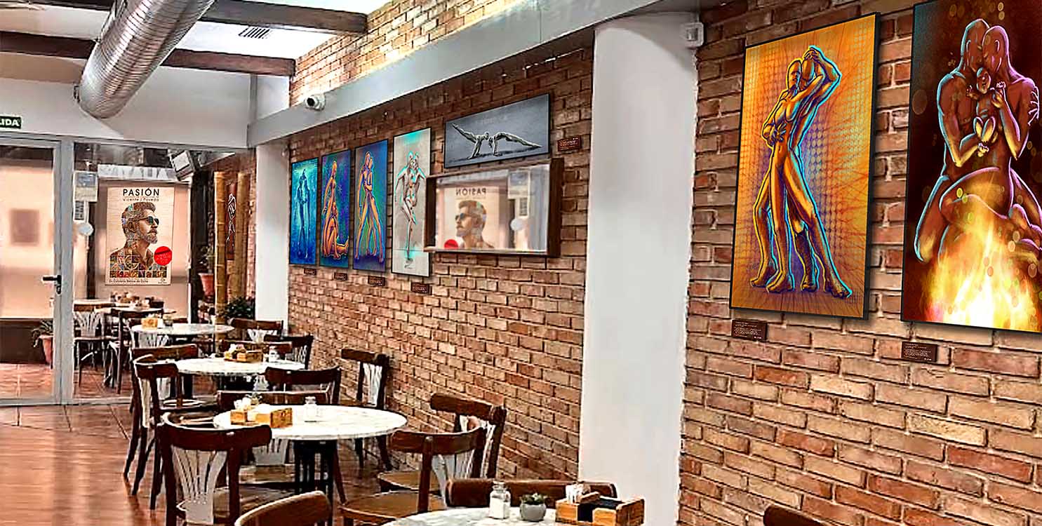 El arte digital de Vicente Javier Poveda llega a la Cafeter&iacute;a Bistrea de Elche 