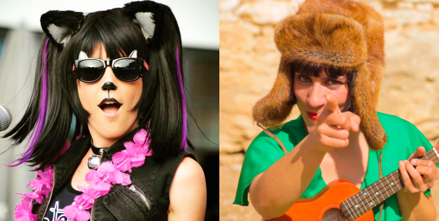 Gatetemon y La Chica Charcos en el "Cocodrilo Familifestival" de Pedreguer