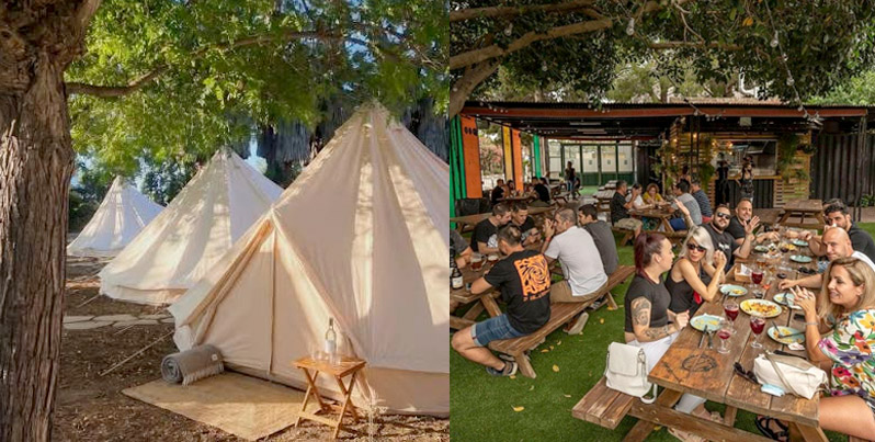 Glamping, Urban Food preparty y servicio de autob&uacute;s, en el aniversario de Revival en Carmen 24