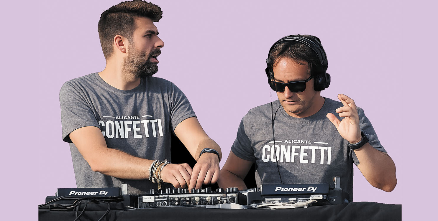 Hogueras en Confetti Alicante con deejays Almen, Morros, Horacio, Toni, Laura Veyker, Robb... 