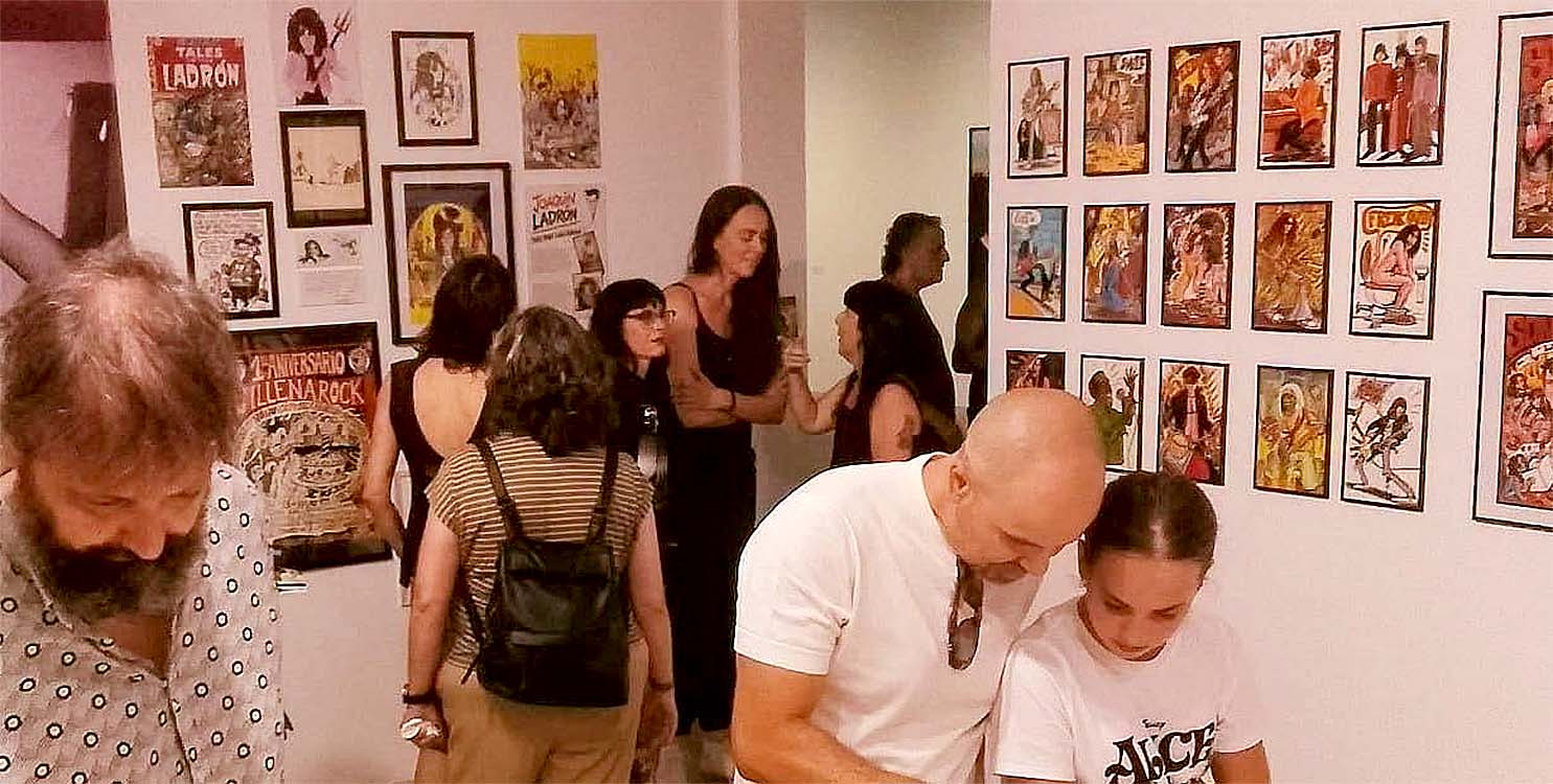 La expo homenaje a Joaqu&iacute;n Ladr&oacute;n "Rock & Comics", se despide de Las Cigarreras con un finde de actividades  