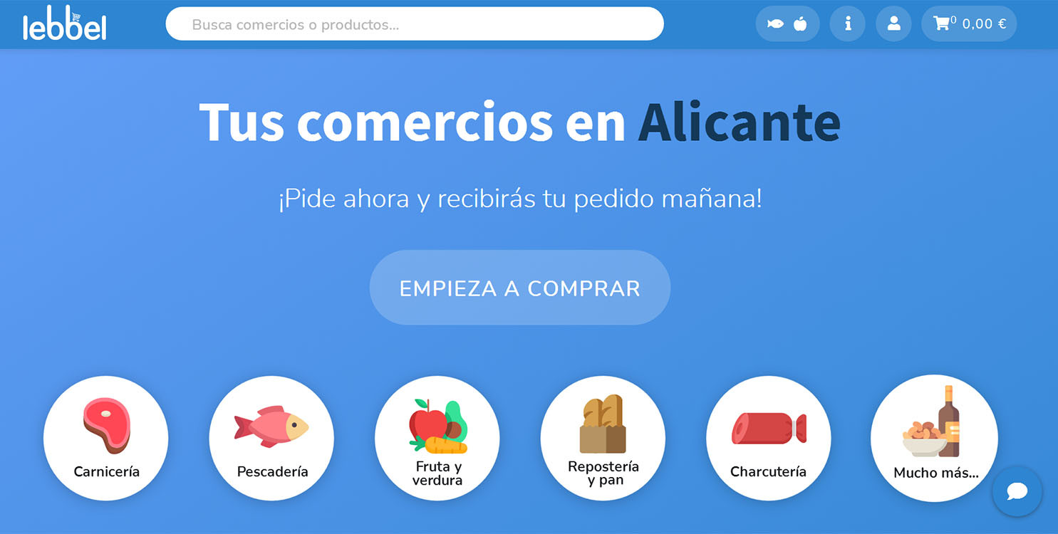 La web y la app de Lebbel acerca los productos del Mercado Central a los alicantinos