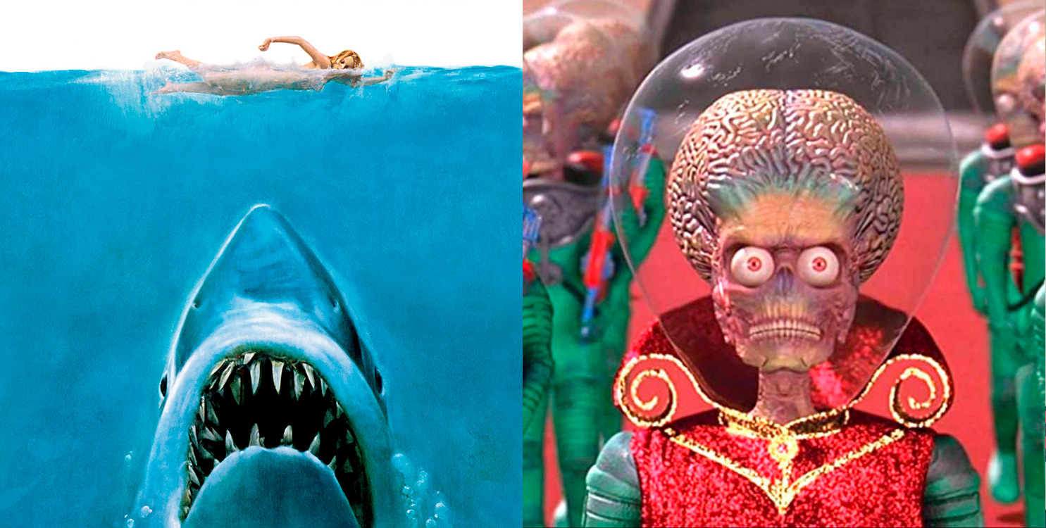 Proyección de "Tiburón" y "Mars Attacks" en Las Cigarreras