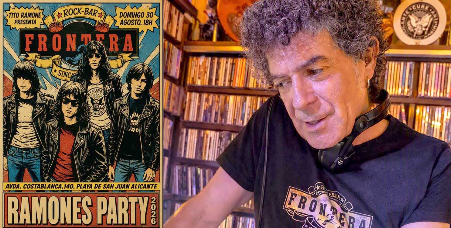 Tardeo playero con la Ramones Party de Tito Ramone, en Frontera Rock Bar