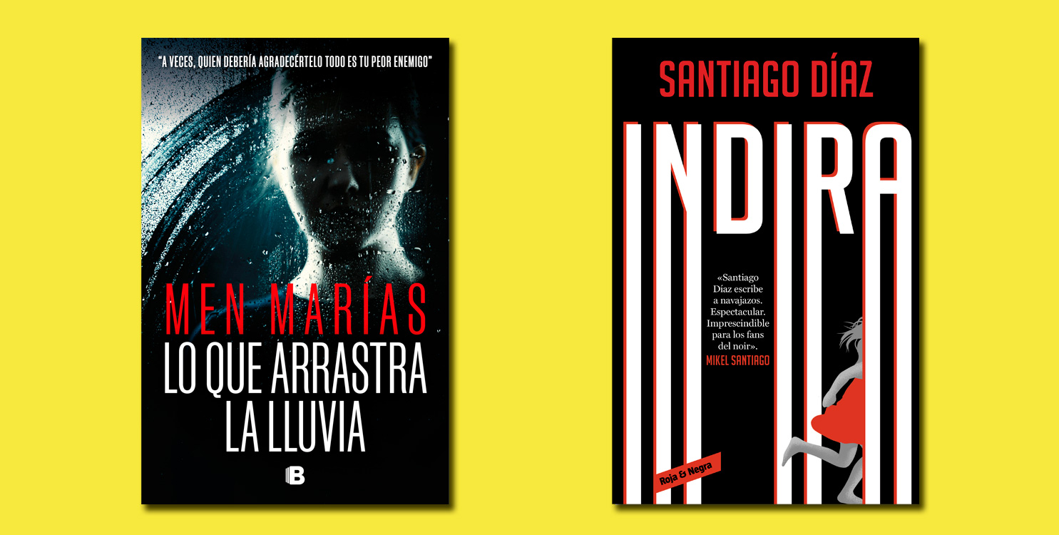 Portadas de los dos libros finalistas del festival