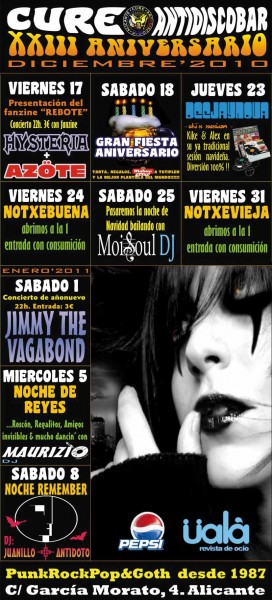 CARTEL ANIVERSARIO CURE