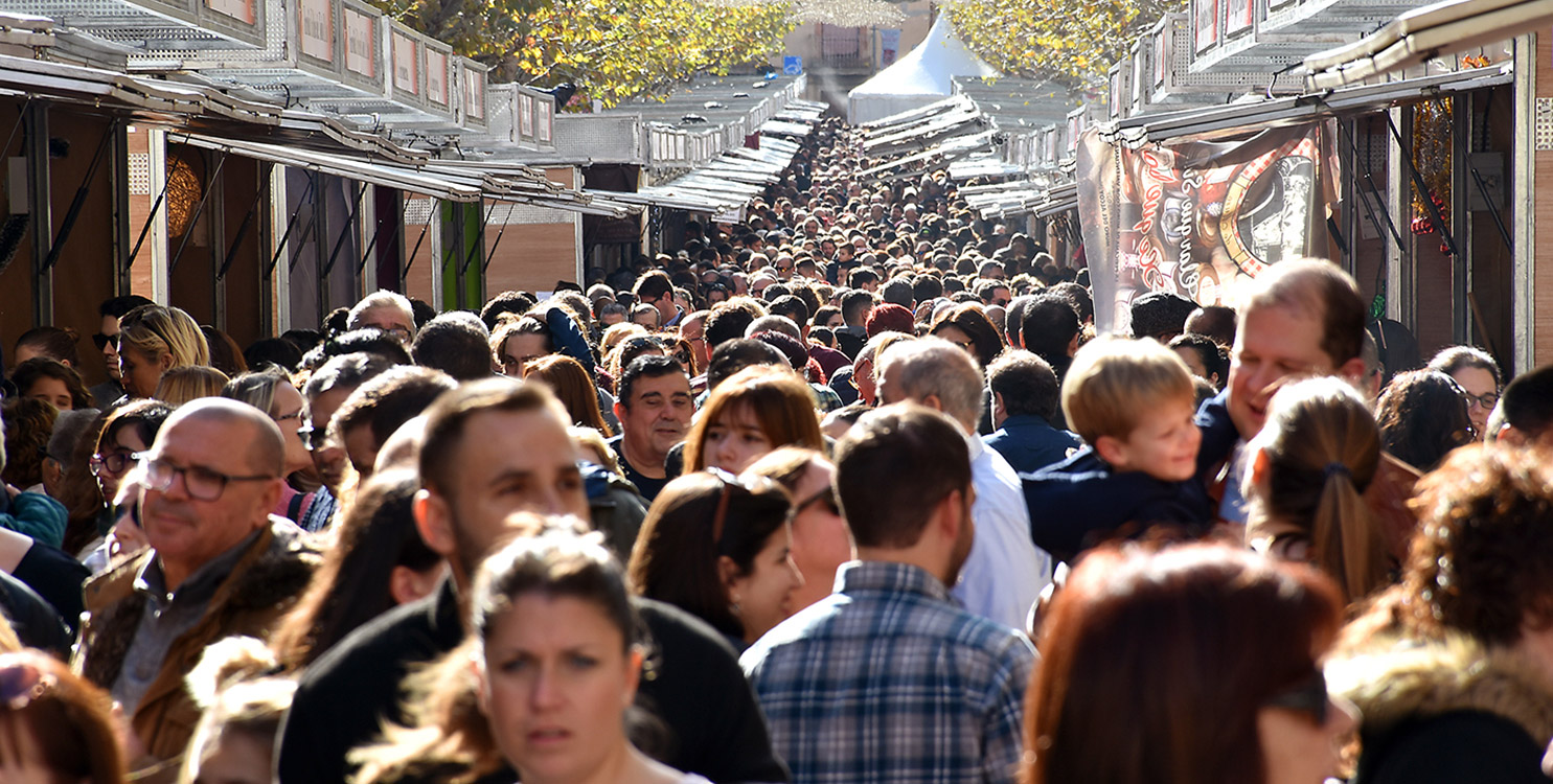 Ambiente de las calles de Jijona durante la anterior edición.