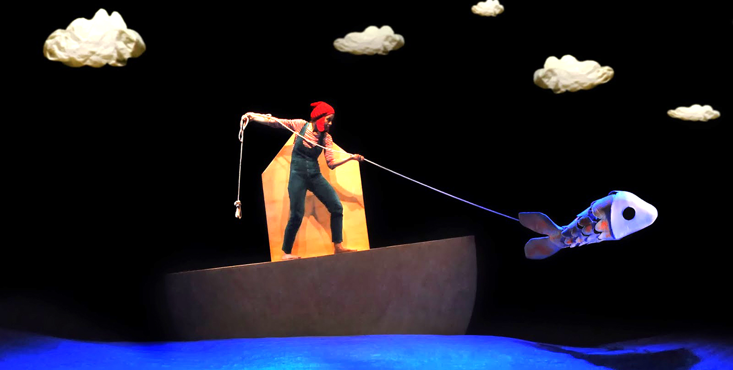 Un show que combina narración, títeres, teatro gestual y proyecciones.