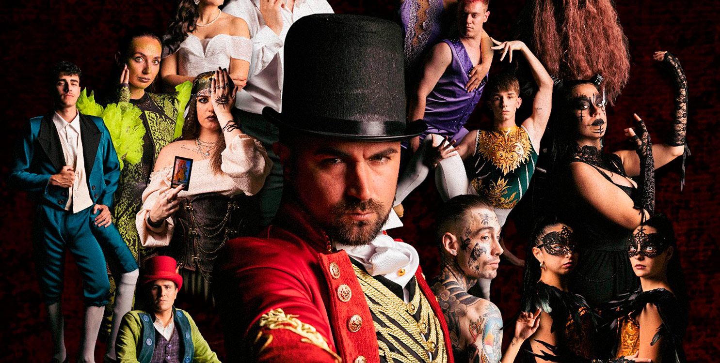 Algunos personajes del musical "El Gran Show".
