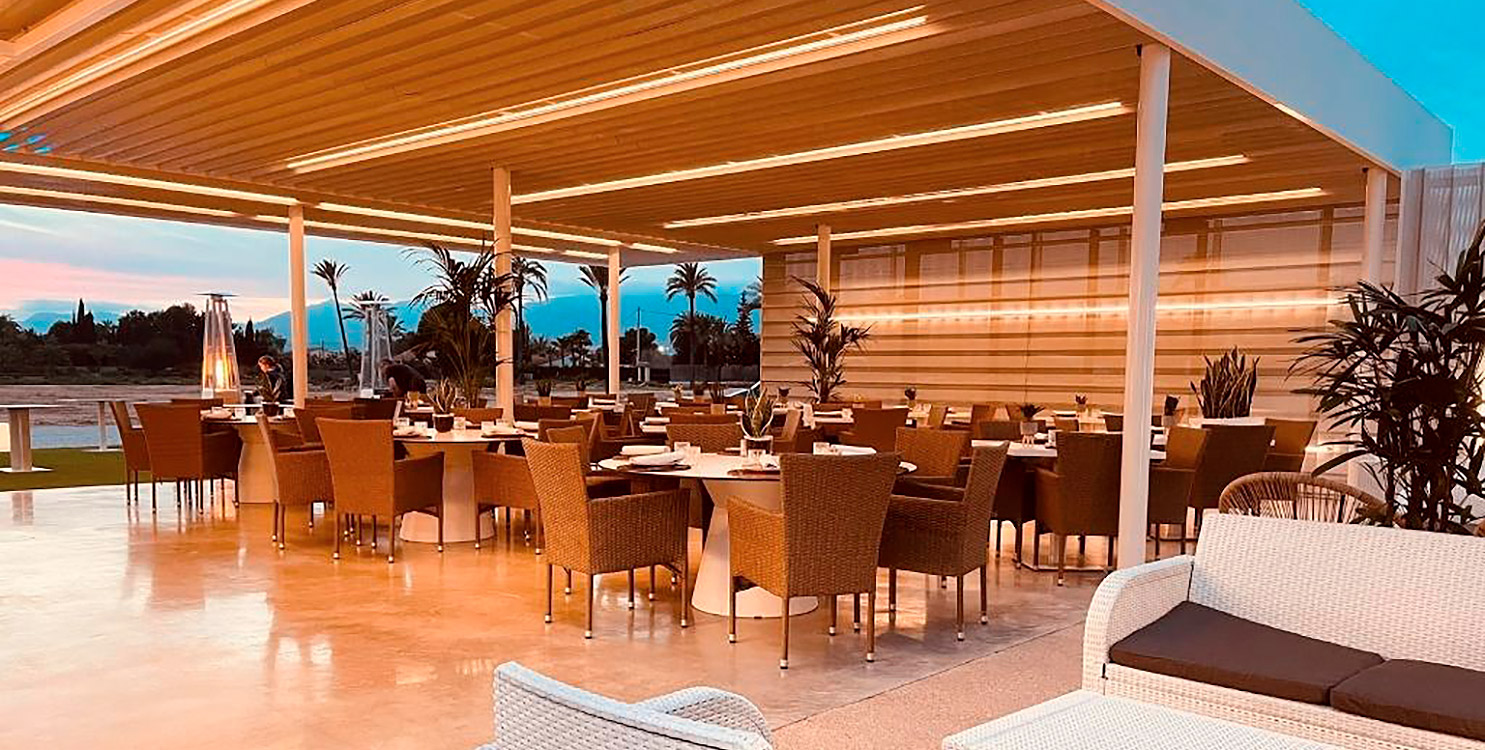 Aspecto de la terraza-lounge de restaurante Matola.