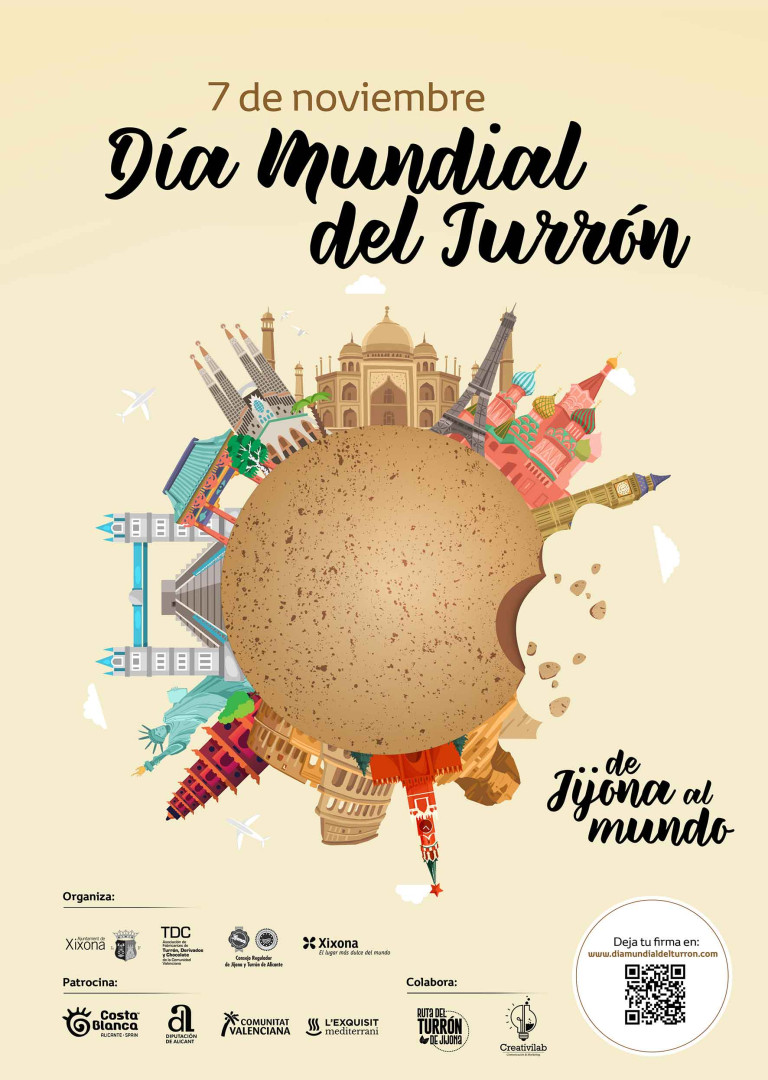 Cartel 7 de noviembre. Día del Turrón